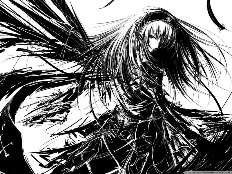anime character with long hair