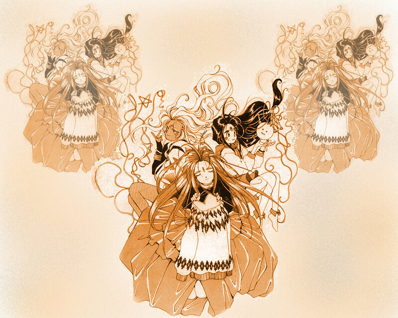 Anime character with long hair