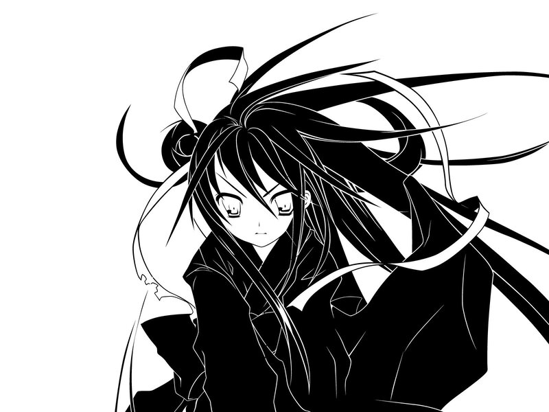 anime character with long hair