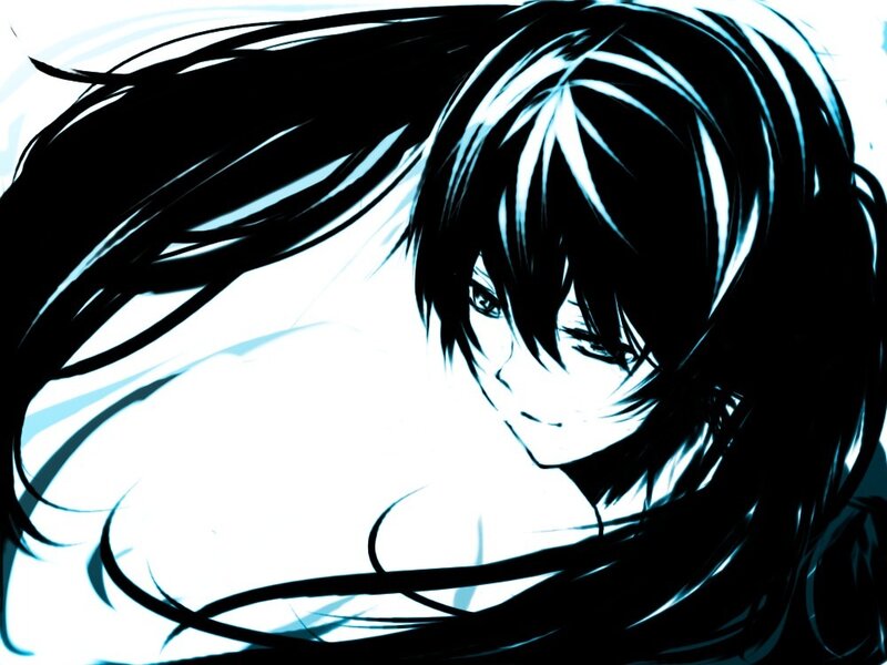 anime character with long hair