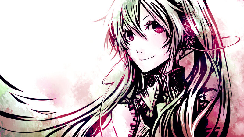 anime character with long hair