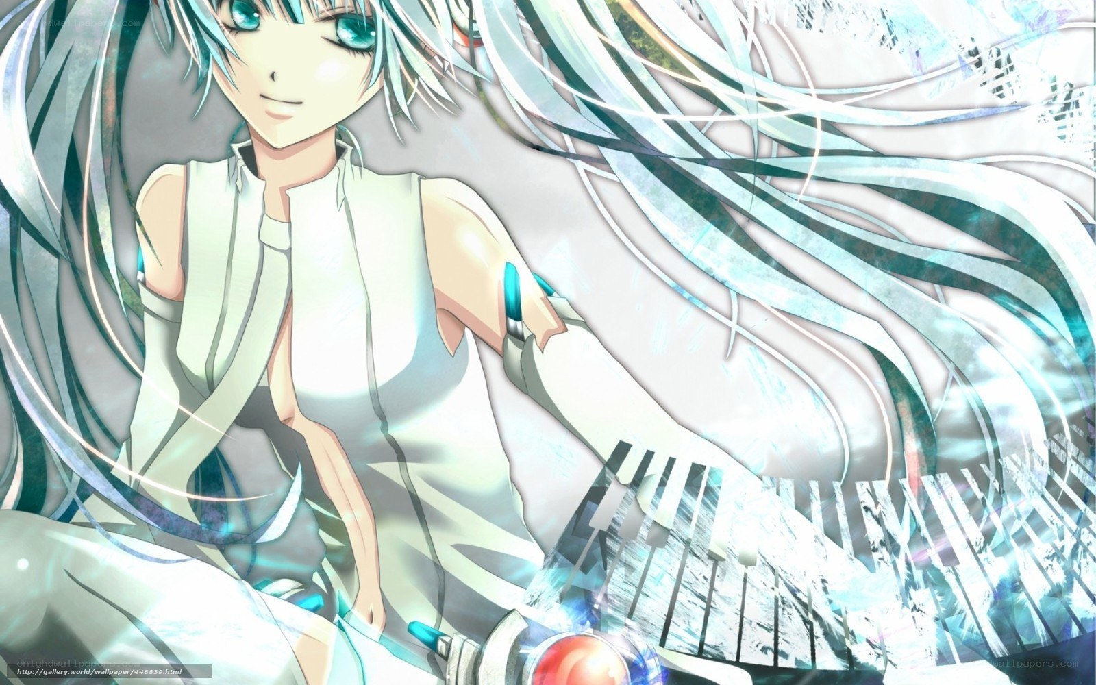 Anime character with long hair