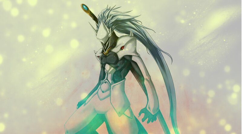 anime character with long hair