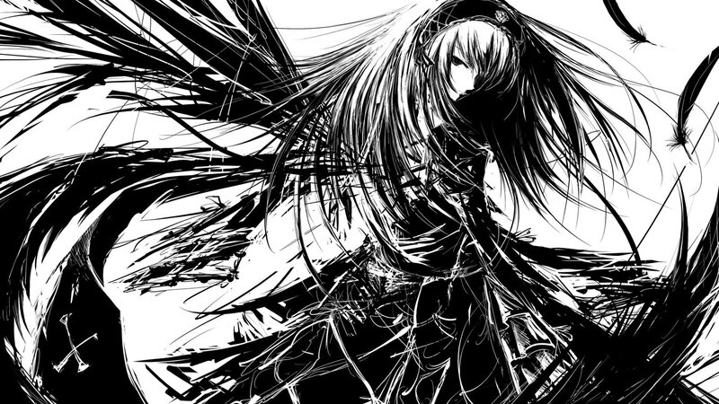 anime character with long hair