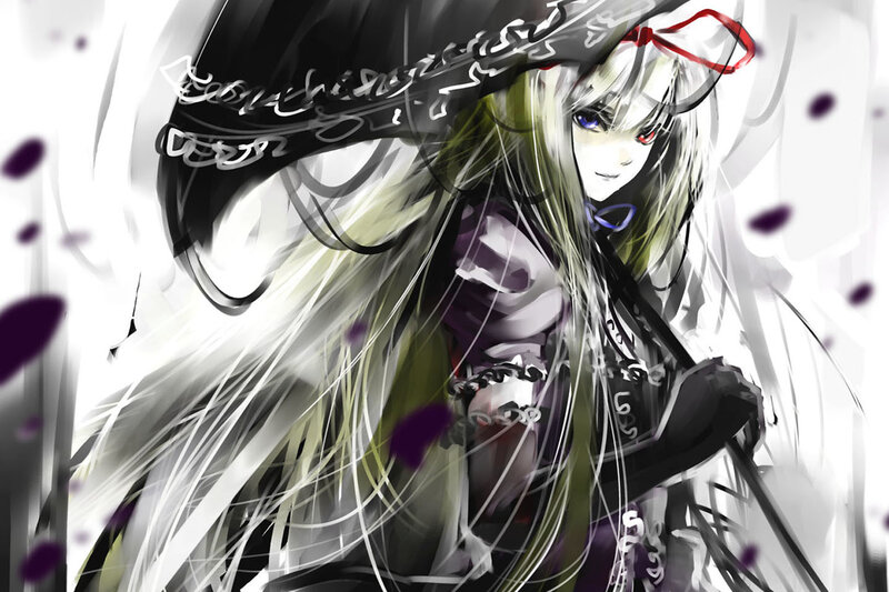 anime character with long hair