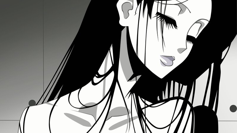 anime character with long hair