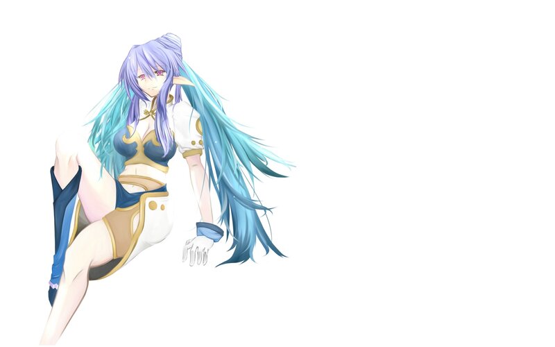 anime character with long hair