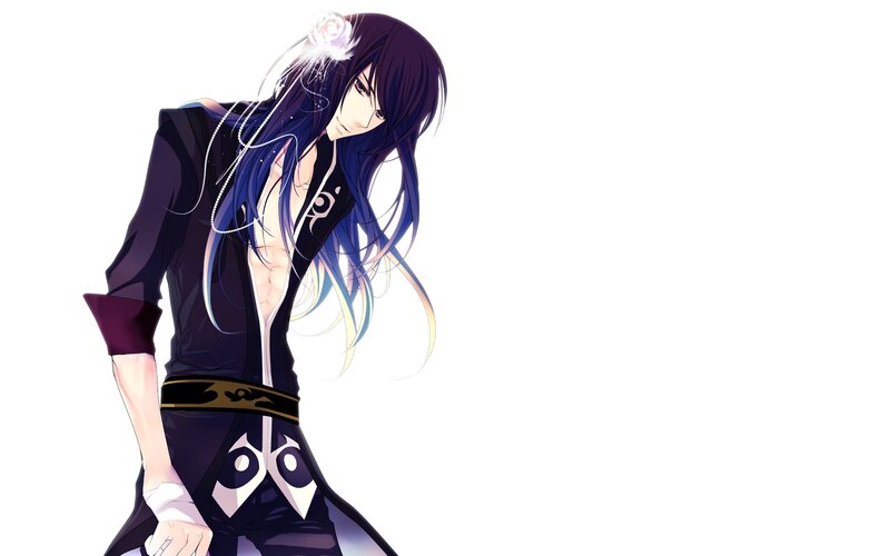 anime character with long hair