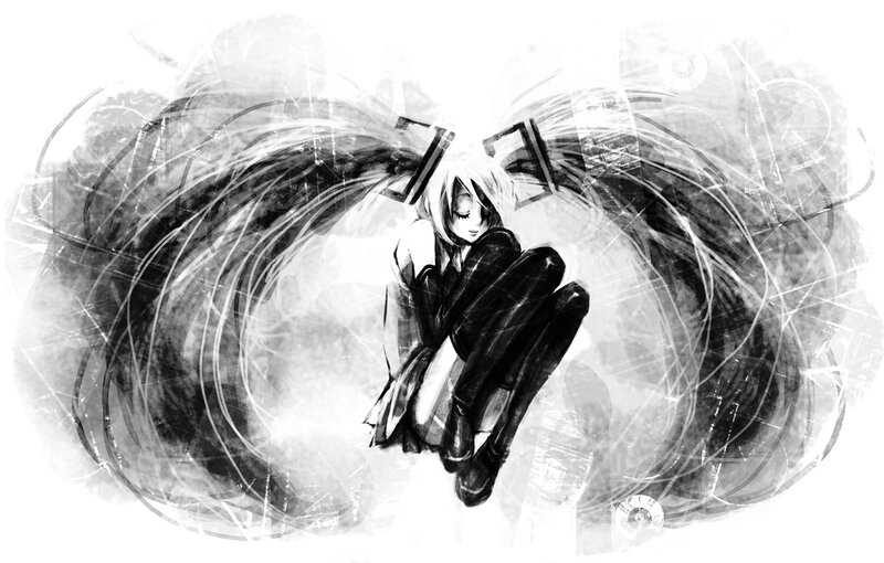 anime character with long hair