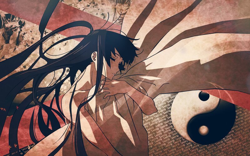 anime character with long hair
