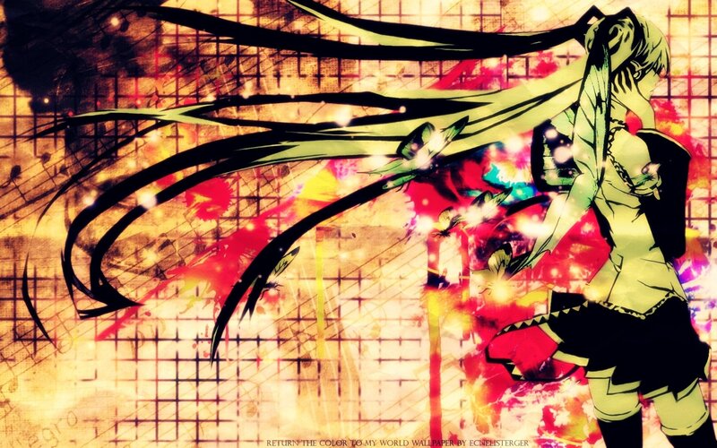 Anime character with long hair