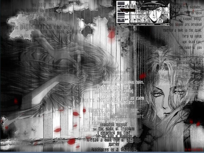 Anime Character with Long Hair — Black, Dark, Dramatic