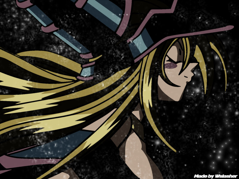 Anime Character with Long Hair — Black, Dramatic, Night, Sword, Hat