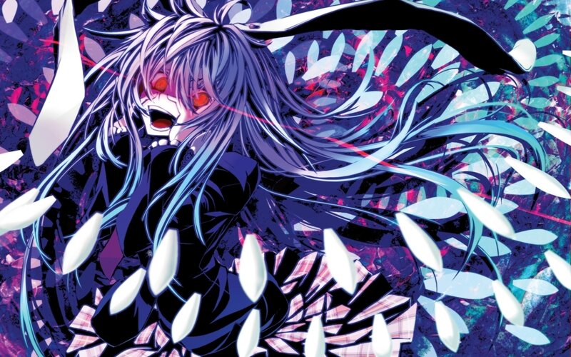 Anime Character with Long Hair — Blue, Dramatic, Manga, Long Hair