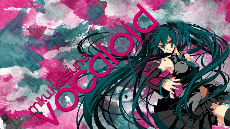 Anime Character with Long Hair — Pink