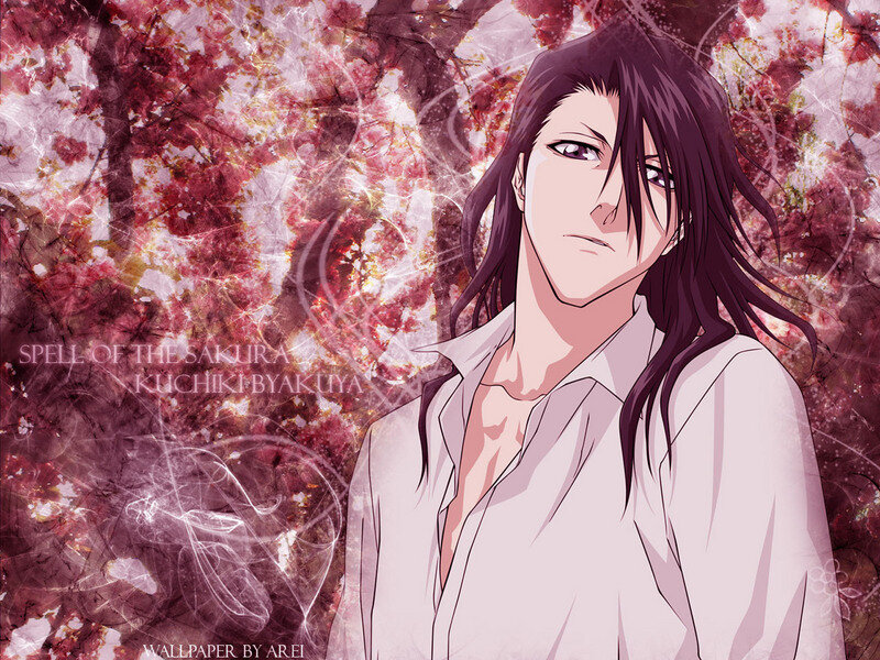 Anime Character with Long Hair — Purple, Dramatic, Spring