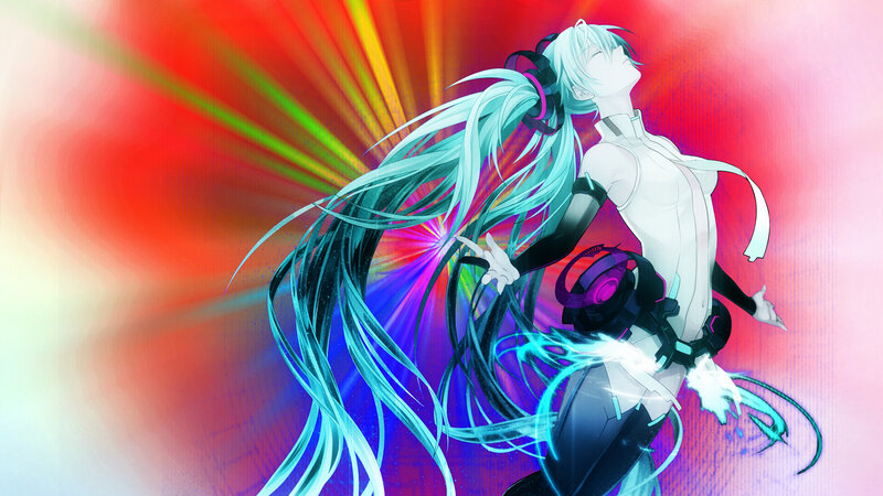 Anime Character with Long Hair — Red, Dynamic