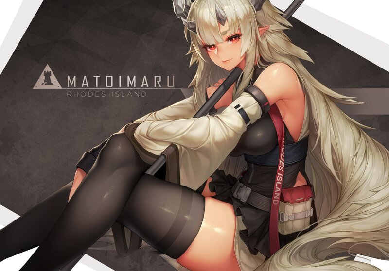 Anime Character with Long Hair — White, Dramatic, Digital Art, Long Hair, Elf Ears