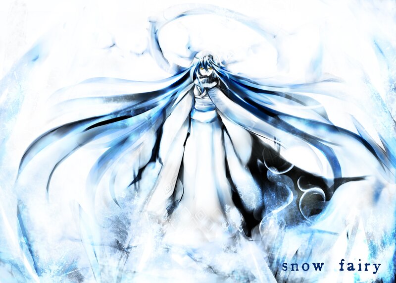 Anime Character with Long Hair — White, Dramatic, Digital Art, Long Hair, White Robe