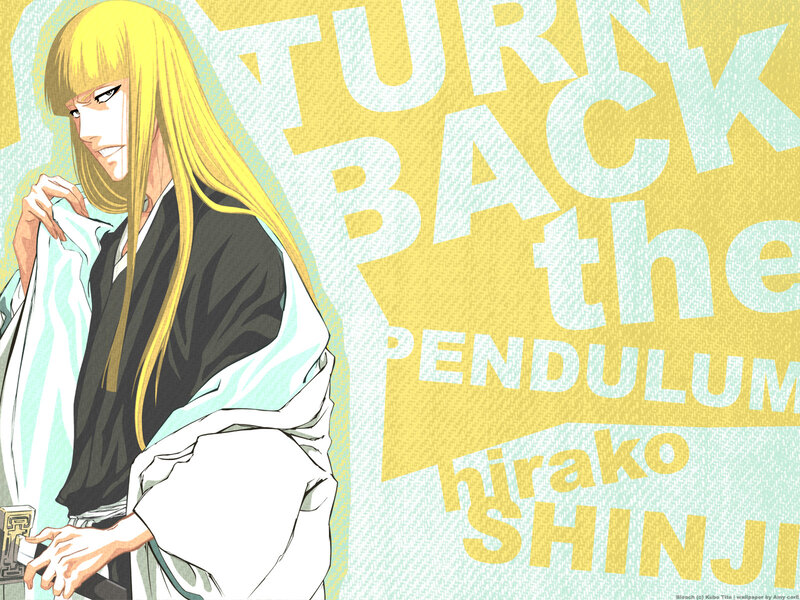 Anime Character with Long Hair — Yellow, Dramatic, Manga, Text
