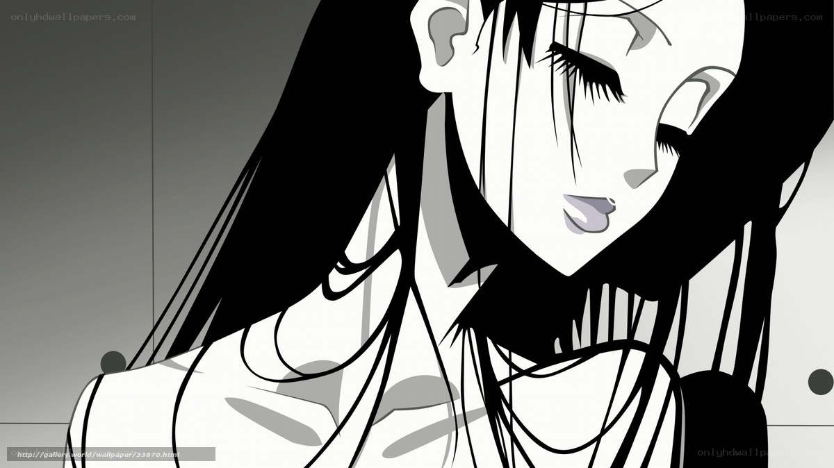 anime character with long hair