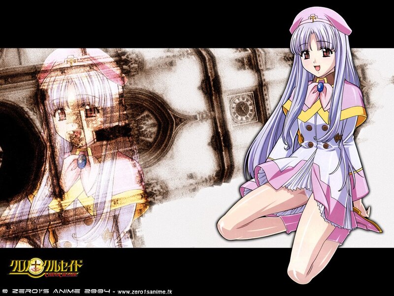 anime character with long silver hair