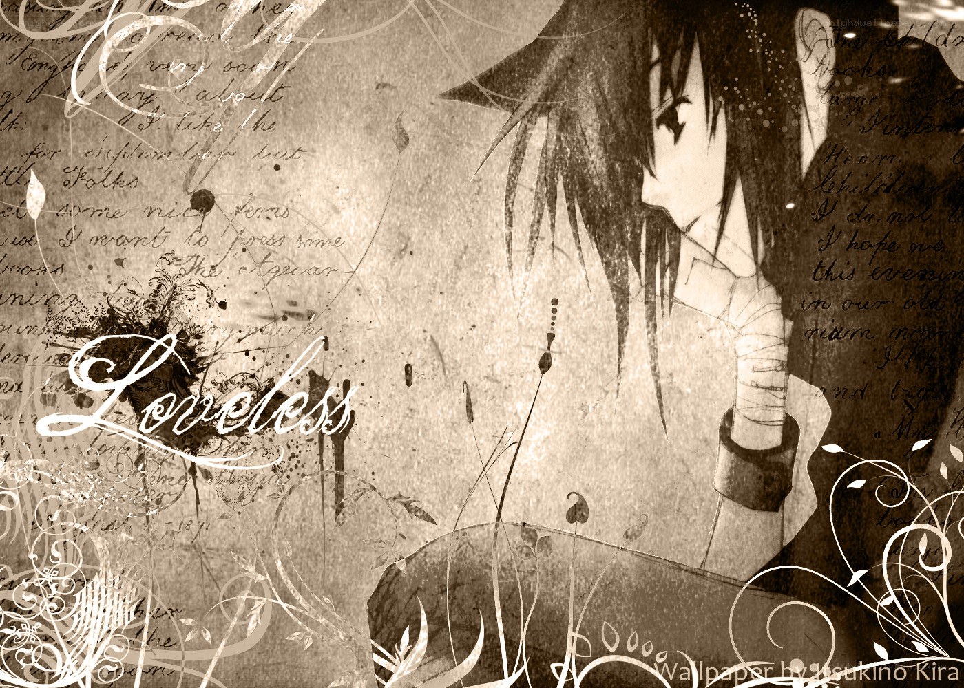 Anime character with 'Loveless' text