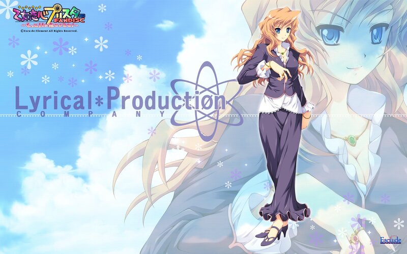 Anime character with Lyrical Production logo