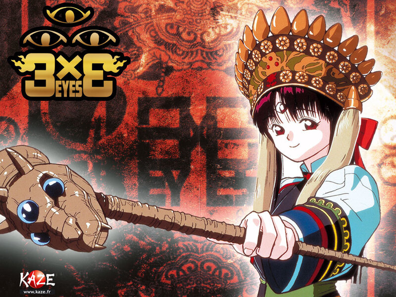 Anime character with mace