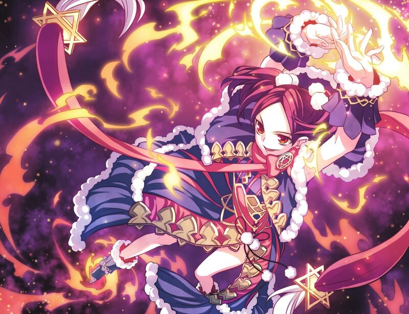 anime character with magic