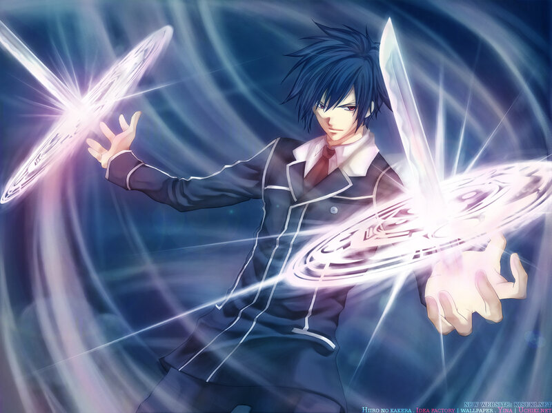 Anime Character with Magic — Blue, Dramatic