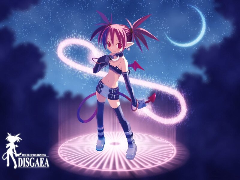 Anime character with magic circle