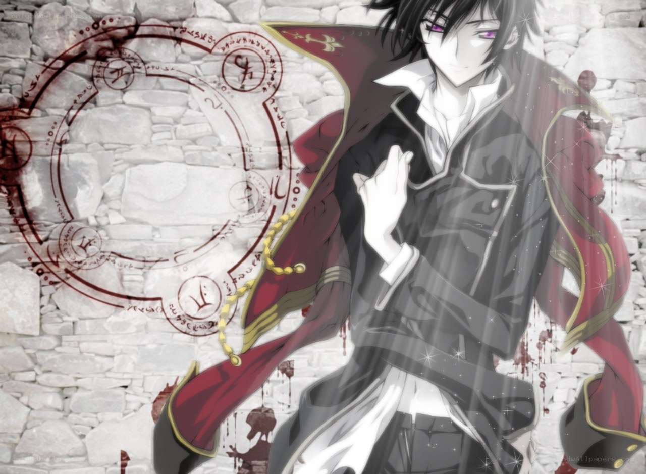 anime character with magic circle