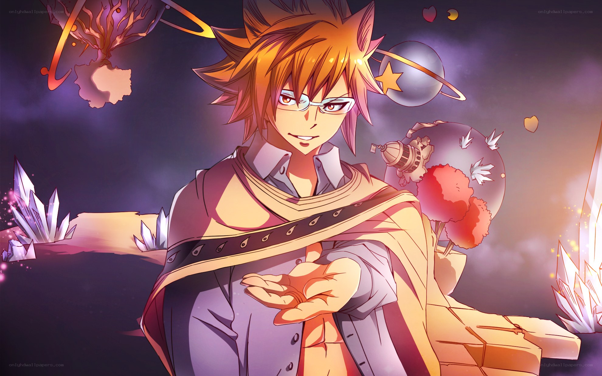 anime character with magic