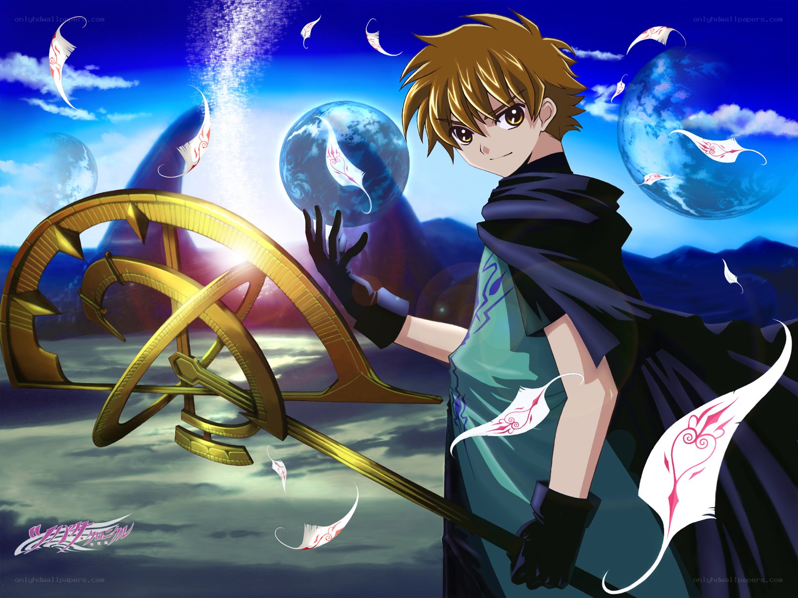 Anime character with magical staff