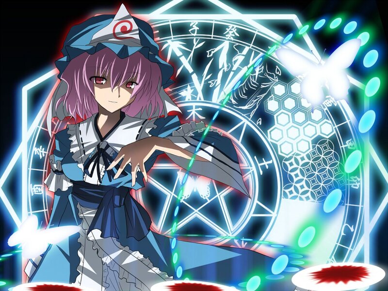 Anime character with magical symbols