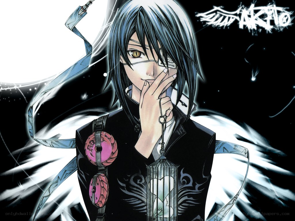 anime character with mask and birdcage