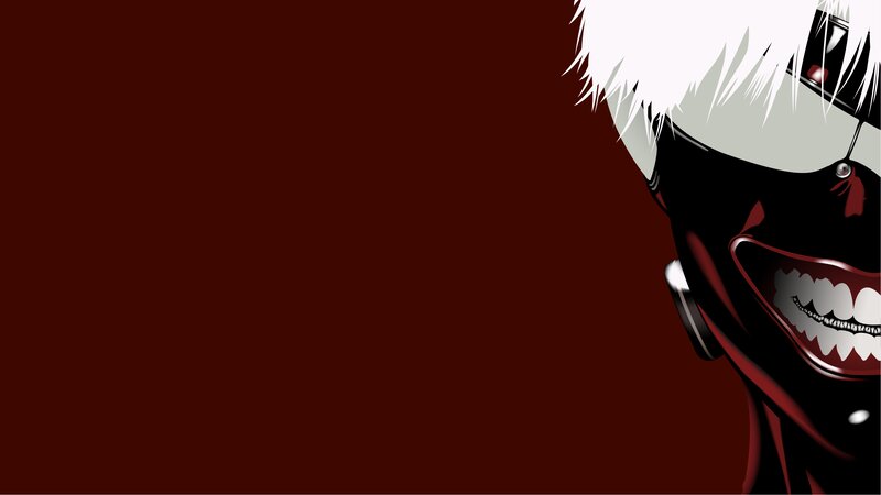 Anime Character with Mask — Black, Dark