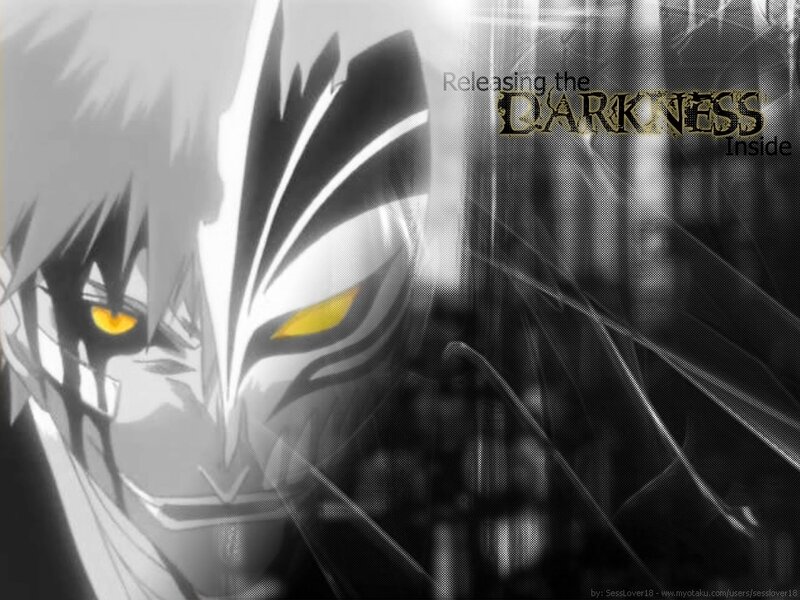 Anime Character with Mask — Black, Dramatic, Manga, Yellow Eyes