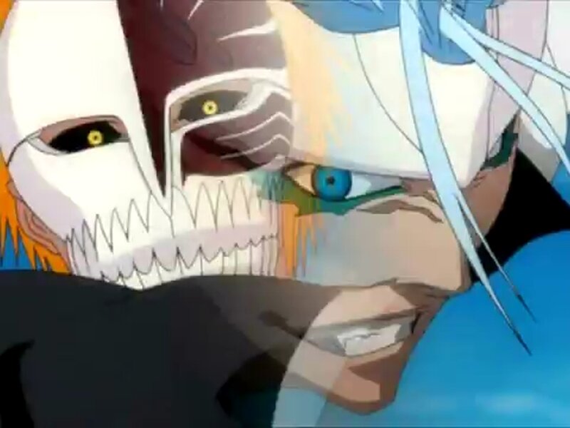 Anime Character with Mask — Blue, Dramatic, Eyes