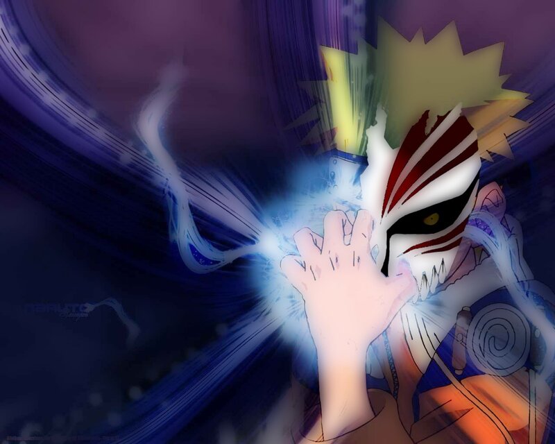 Anime Character with Mask — Blue