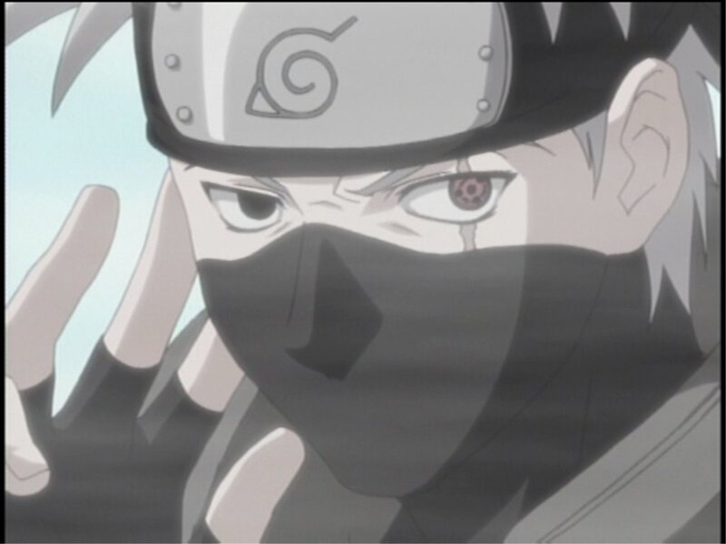 Anime Character with Mask — Gray