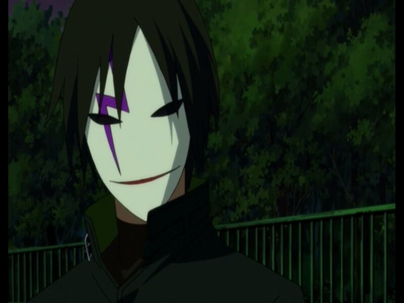 Anime Character with Mask — Green, Dark