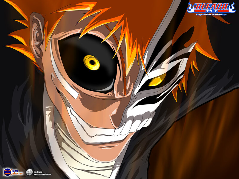 Anime Character with Mask — Orange, Dramatic, Spiky Hair, Yellow Eyes, Black