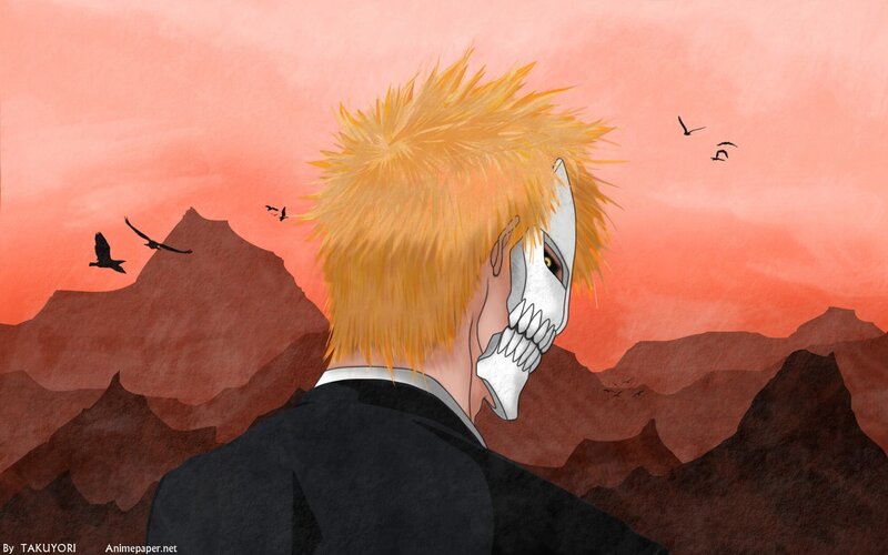 Anime Character with Mask — Orange