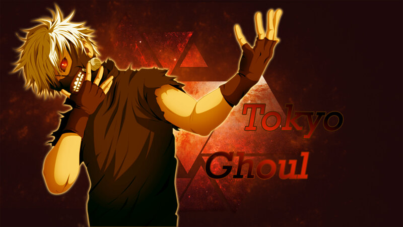 Anime Character with Mask — Red, Dramatic, Digital Art, Triangles
