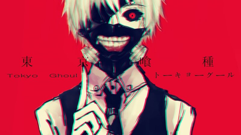 Anime Character with Mask — Red, Dramatic, Manga, Red Eyes