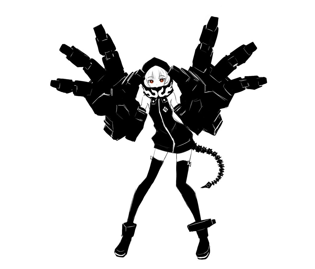 anime character with mechanical arms