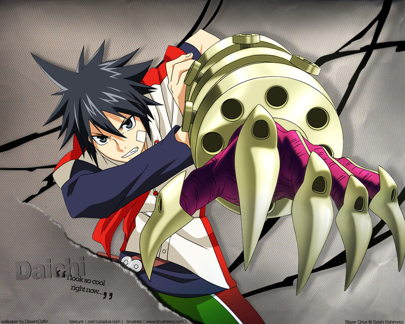 Anime Character with Mechanical Claw