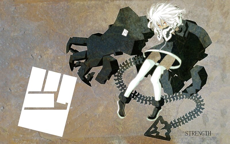 Anime Character with Mechanical Creature — Black